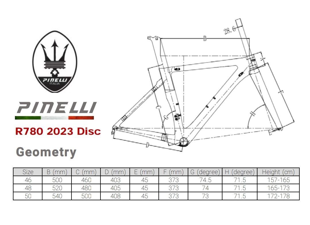 จักรยานเสือหมอบ ดิสเบรค Pinelli R780 Road bike รุ่นใหม่ล่าสุด ปี 2023 ...