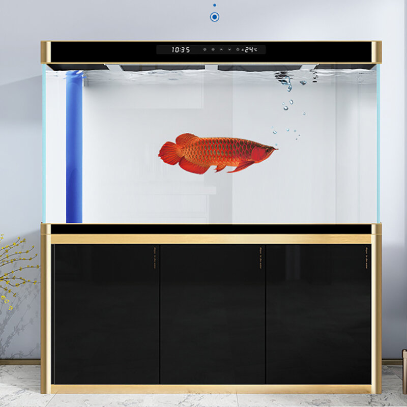 AJIASHUIZU | Living Room Easy-maintenance Eco-system Fish Tank Super White Glass Bottom Filter ราคา 15,129 บาท*ส่งฟรี