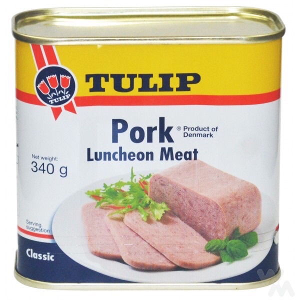 Tulip pork luncheon meat เนื้อหมูบด 340กรัม