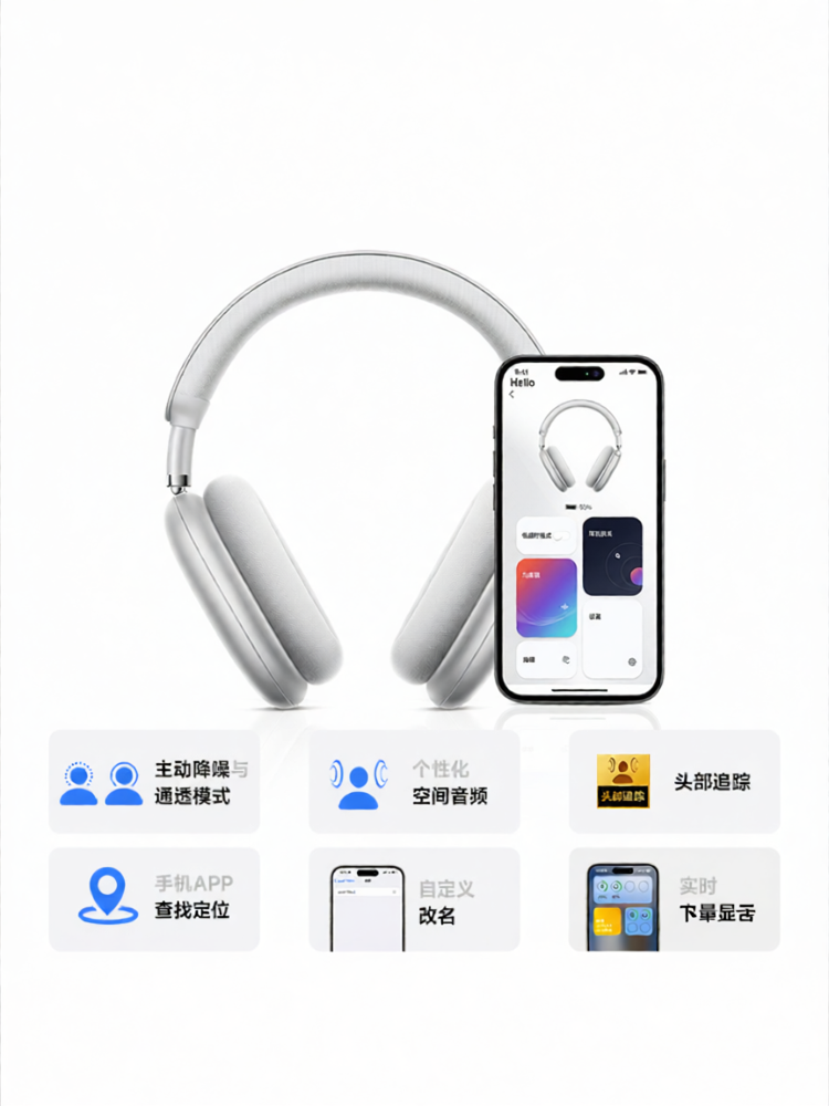 PICUN | Noise Cancelling Wireless Headset for Gaming Computers and Apple Devices