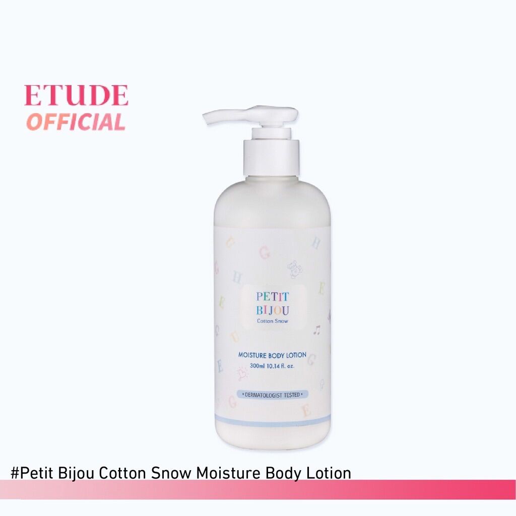ETUDE HOUSE PETIT BIJOU COTTON SNOW MOISTURE BODY LOTION 300ml (โลชั่น