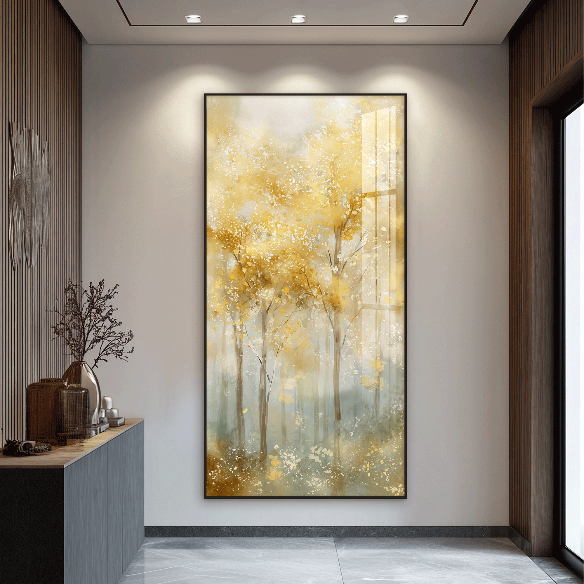 YIBIYIHUA | Golden Forest Paradise Entrance Foyer Decorative Painting ราคา 4,319 บาท*ส่งฟรี