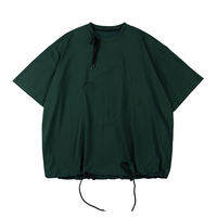 noears | เสื้อยืดทรงหลวม คอ rund ไหล่ตก ดีไซน์ฤดูร้อนแบบวินเทจ