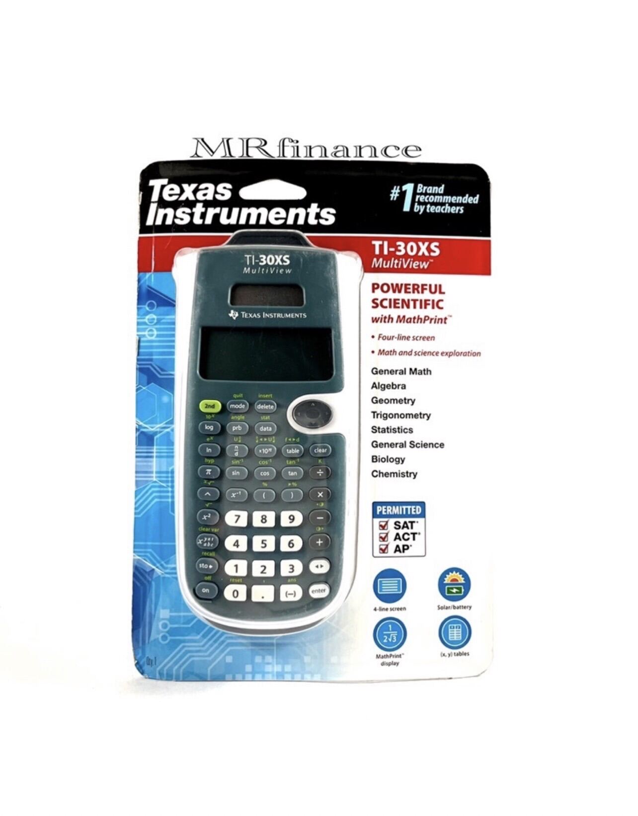 Texas Instruments เครื่องคิดเลขวิทยาศาสตร์ รุ่น TI 30XS Multiview