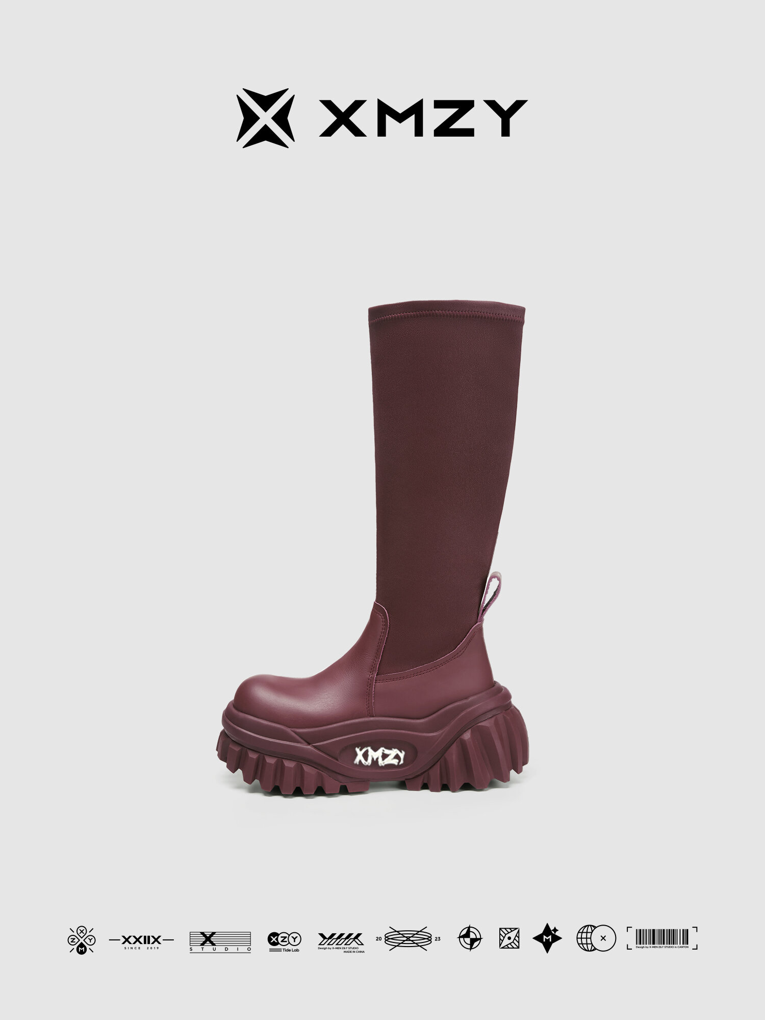 XMZY | Tall Design Thick Sole Boots For Women ราคา 8,941 บาท*ส่งฟรี