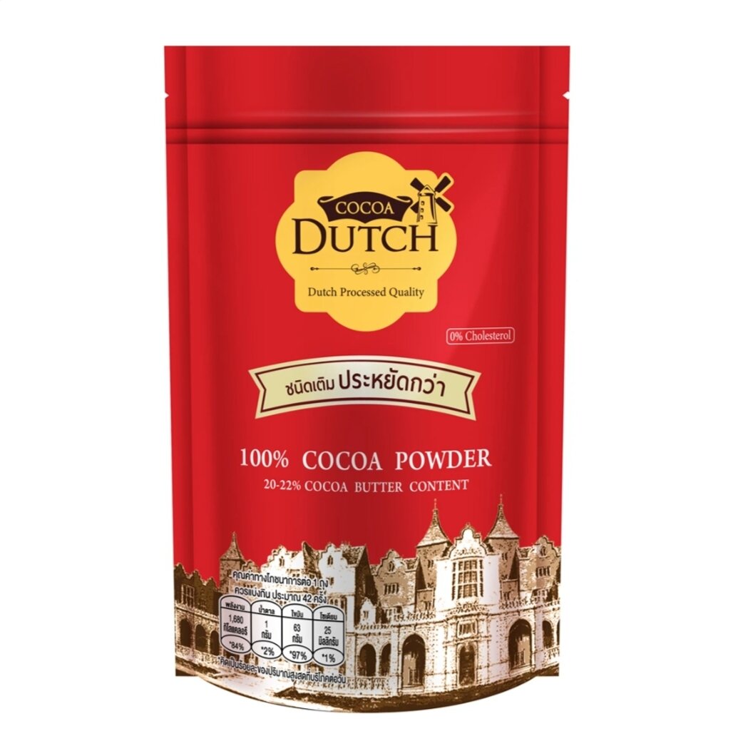 Cocoa Dutch โกโก้ดัทช์ โกโก้ผง 100% ชนิดเติม 335 กรัม และ 475 กรัม ราคา 219 บาท*ส่งฟรี