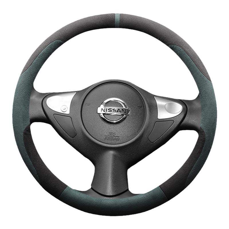 JIBEIDUN | Ultra Thin Nubuck Leather Absorbent Anti-Slip Steering Wheel Cover for Nissan 14th Generation Sunny Classic ราคา 358 บาท*ส่งฟรี