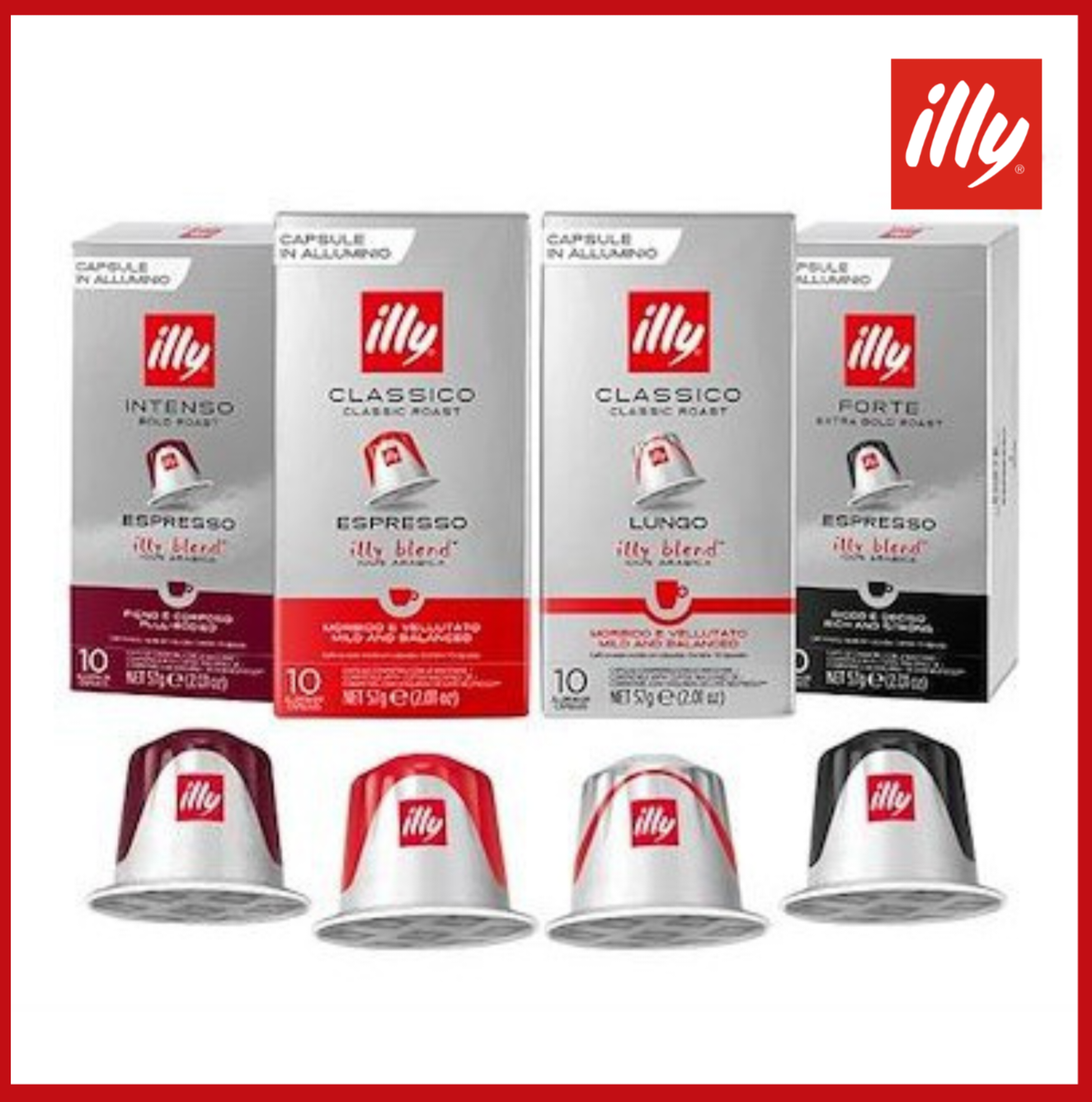 illy Coffee Capsule for Nespresso machine กาแฟแคปซูล อิลลี่ สำหรับ