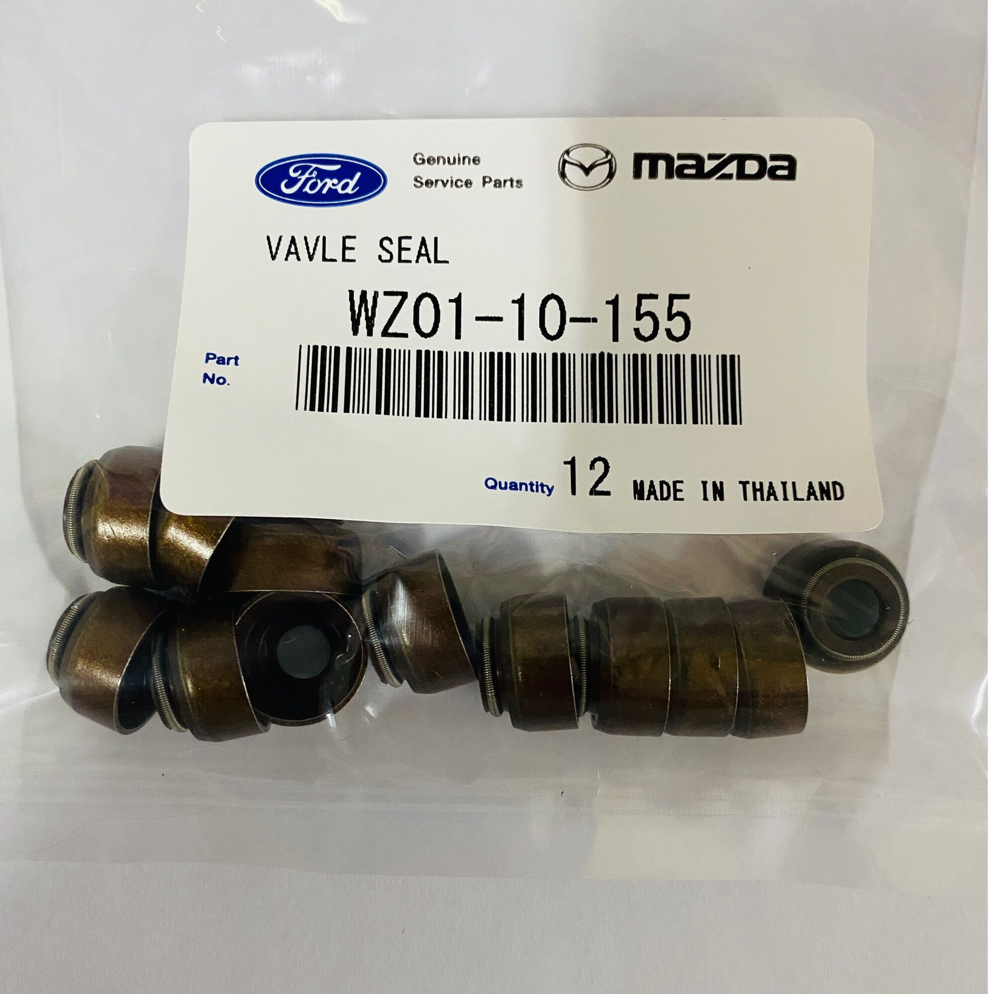 ซีลหมวกวาล์ว MAZDA FIGHTER, FORD RANGER, WL 12V รหัสสินค้า WZ01-10-155 จำหน่ายเป็นชุด 12 ตัว ราคา 280 บาท*ส่งฟรี