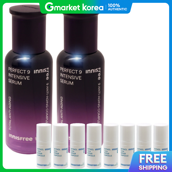 INNISFREE | Innisfree Perfect 9 Intensive Serum 2 Units + (Cica Ampoule 7ml X 8 Units Free Gift) ราคา 2,729 บาท*ส่งฟรี