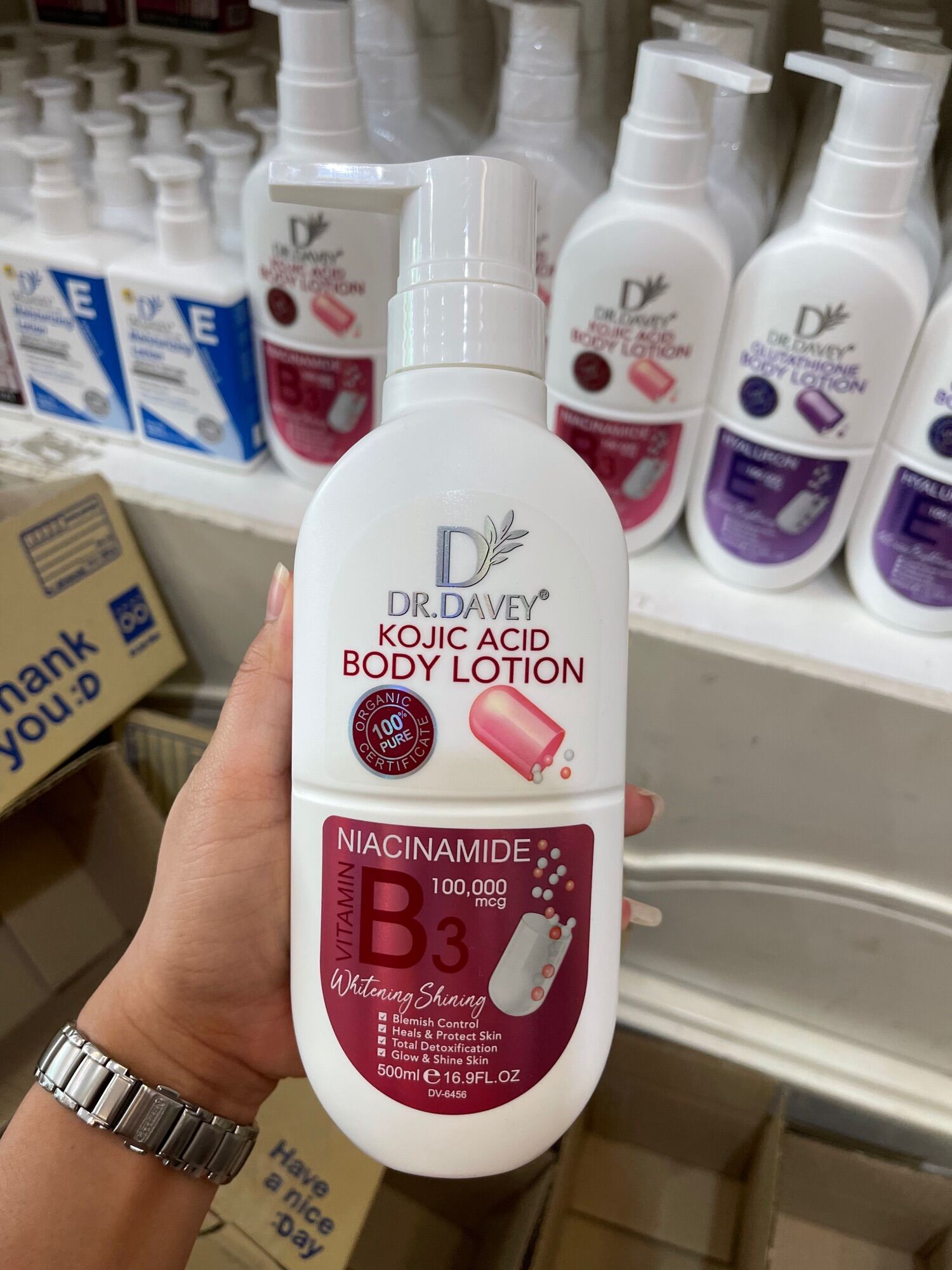 Dr.Davey Kojic Acid Body Lotion 500ml. Lazada.co.th