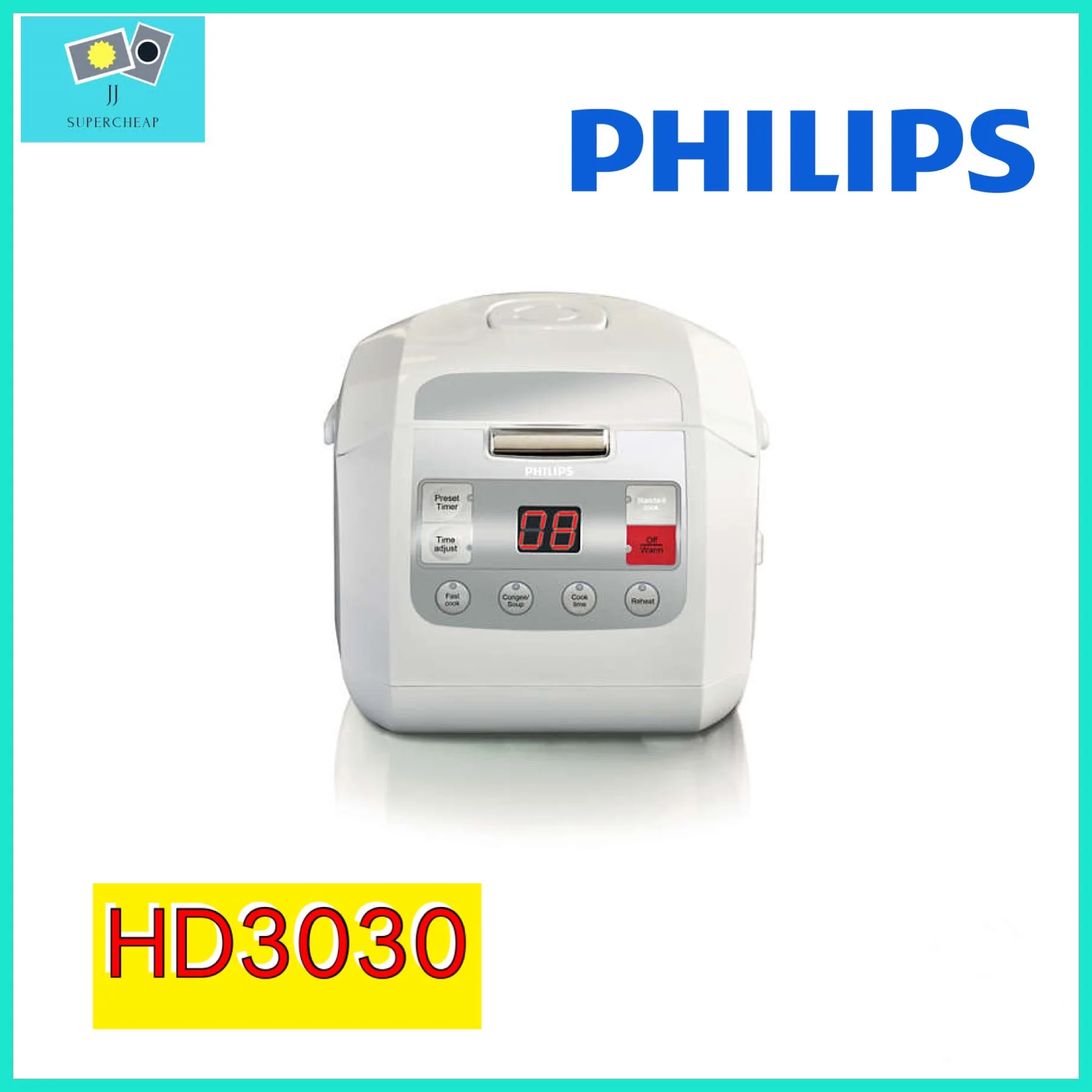 PHILIPS หม้อหุงข้าว & หม้อหุงข้าวไฟฟ้า ขนาด 1 ลิตร HD3030 รุ่น HD3030/35