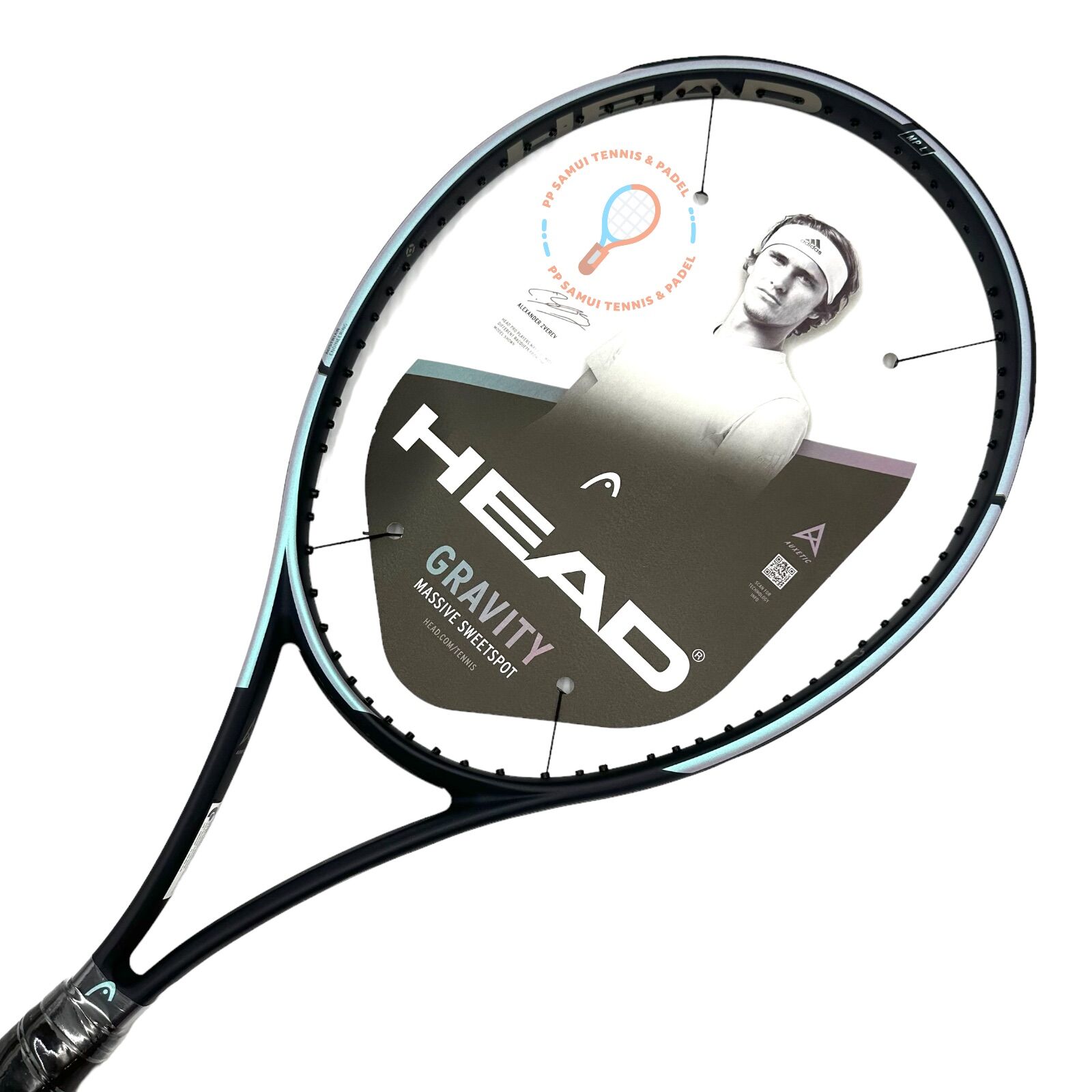 ผ่อน0ส่วนลด ไม้เทนนิส tennis racket Head Auxetic Gravity MP L หนัก 280 ...