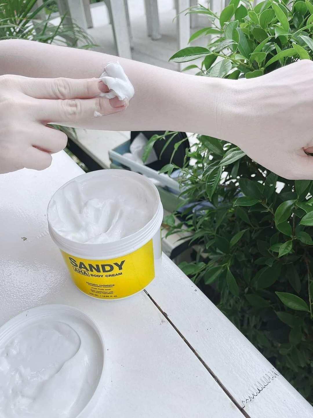 ครีมหัวเชื้อ+เซรั่ม AHA sandy ของแท้ (เซตคู่ส่งฟรี!!) numfonbeauty