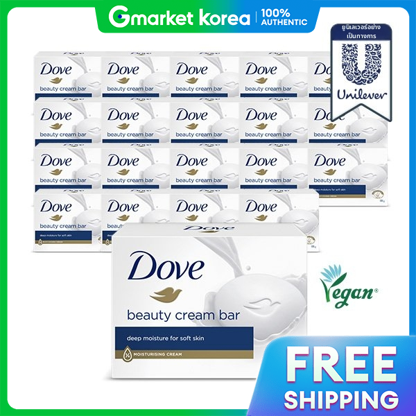 Dove | Large Capacity Soap, 135g X 20 Pieces ราคา 1,677 บาท*ส่งฟรี