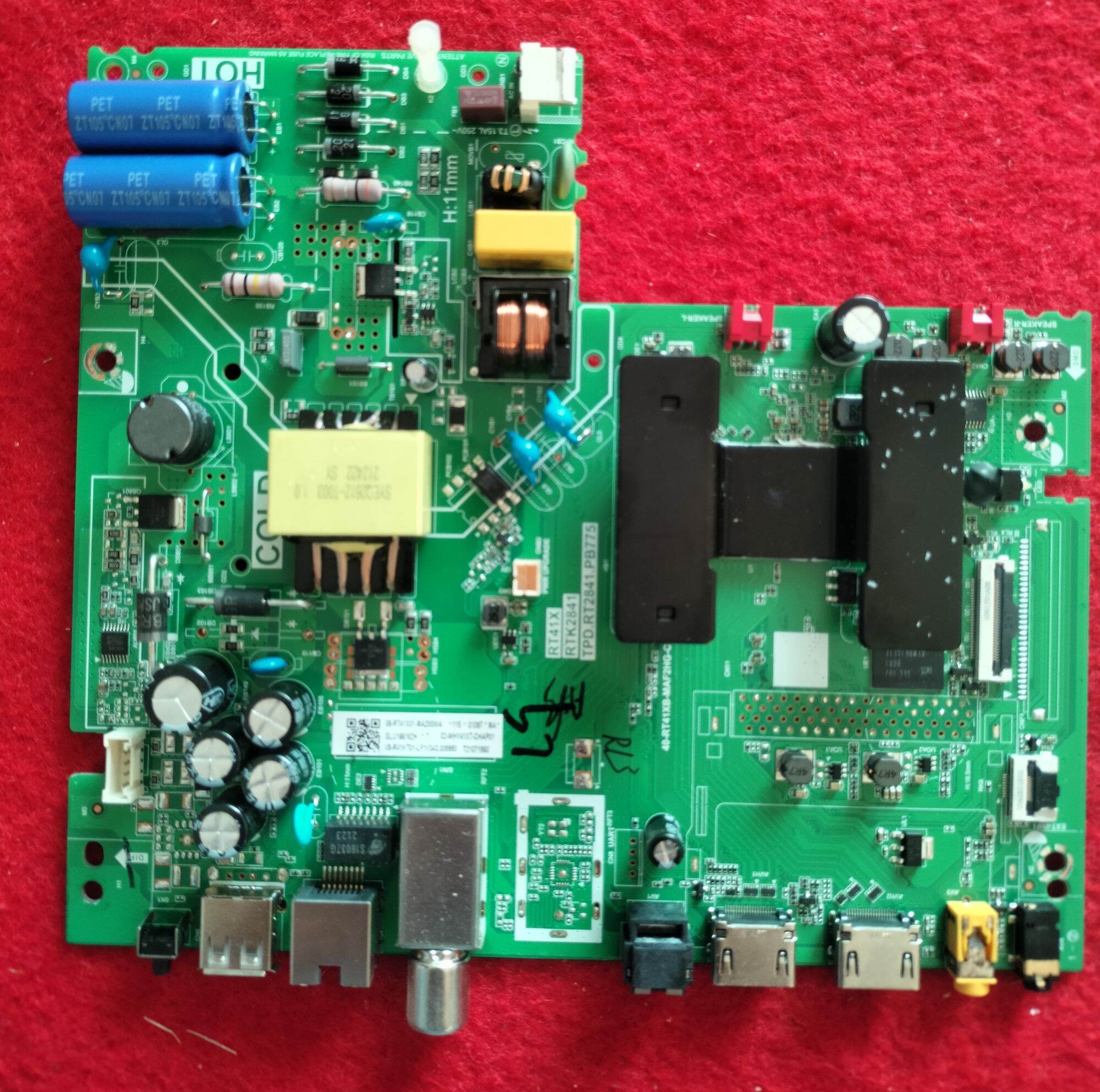 Tv Motherboard Tcl 32S65A, 32S66A Part Tpd.Rt2841.Pb775, Genuine, Removed from Use, Second Hand, Beautiful (Small Size). ราคา 780 บาท*ส่งฟรี