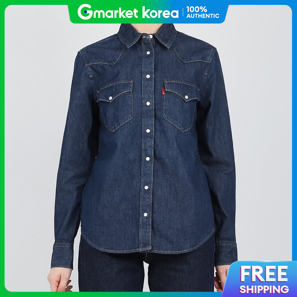 Levi's | Levi's Women's Denim Shirt Ultimate Western Shirt Dark Blue S ราคา 2,455 บาท*ส่งฟรี
