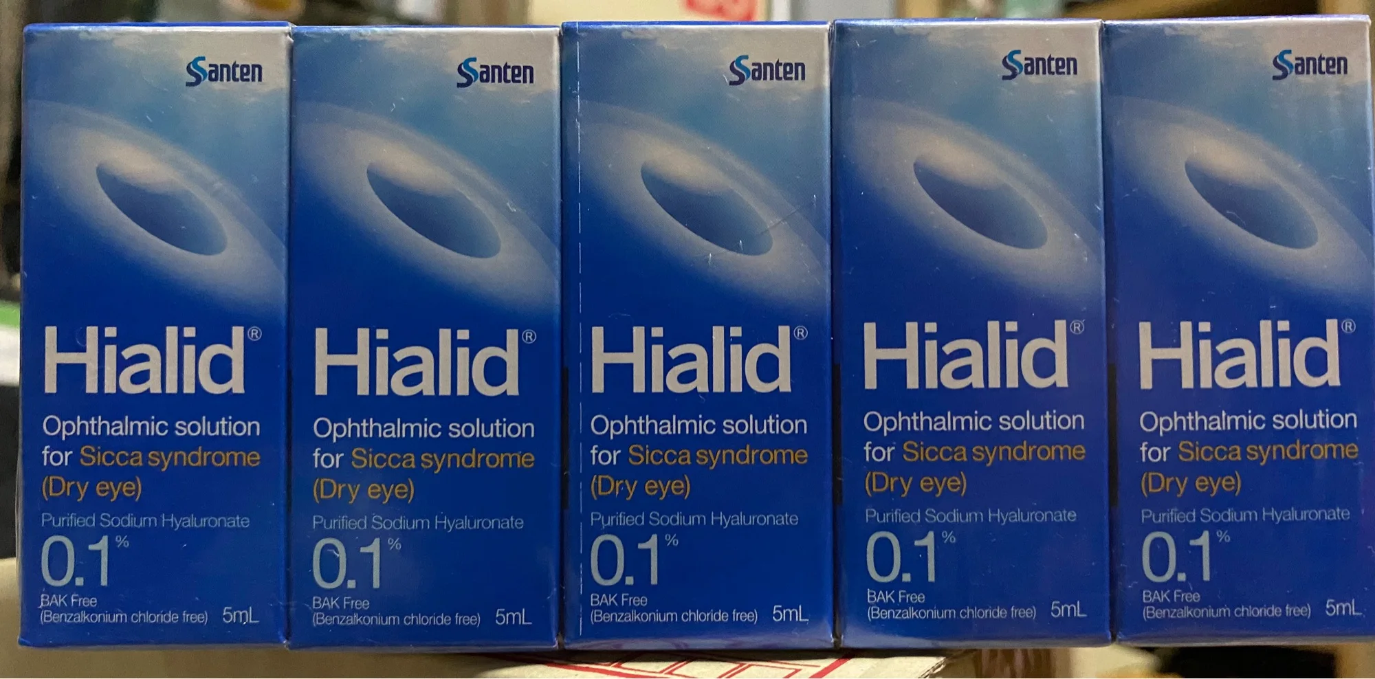 Hialid 0.1% บรรเทาอาการตาแห้ง น้ำตาเทียม 5ml.