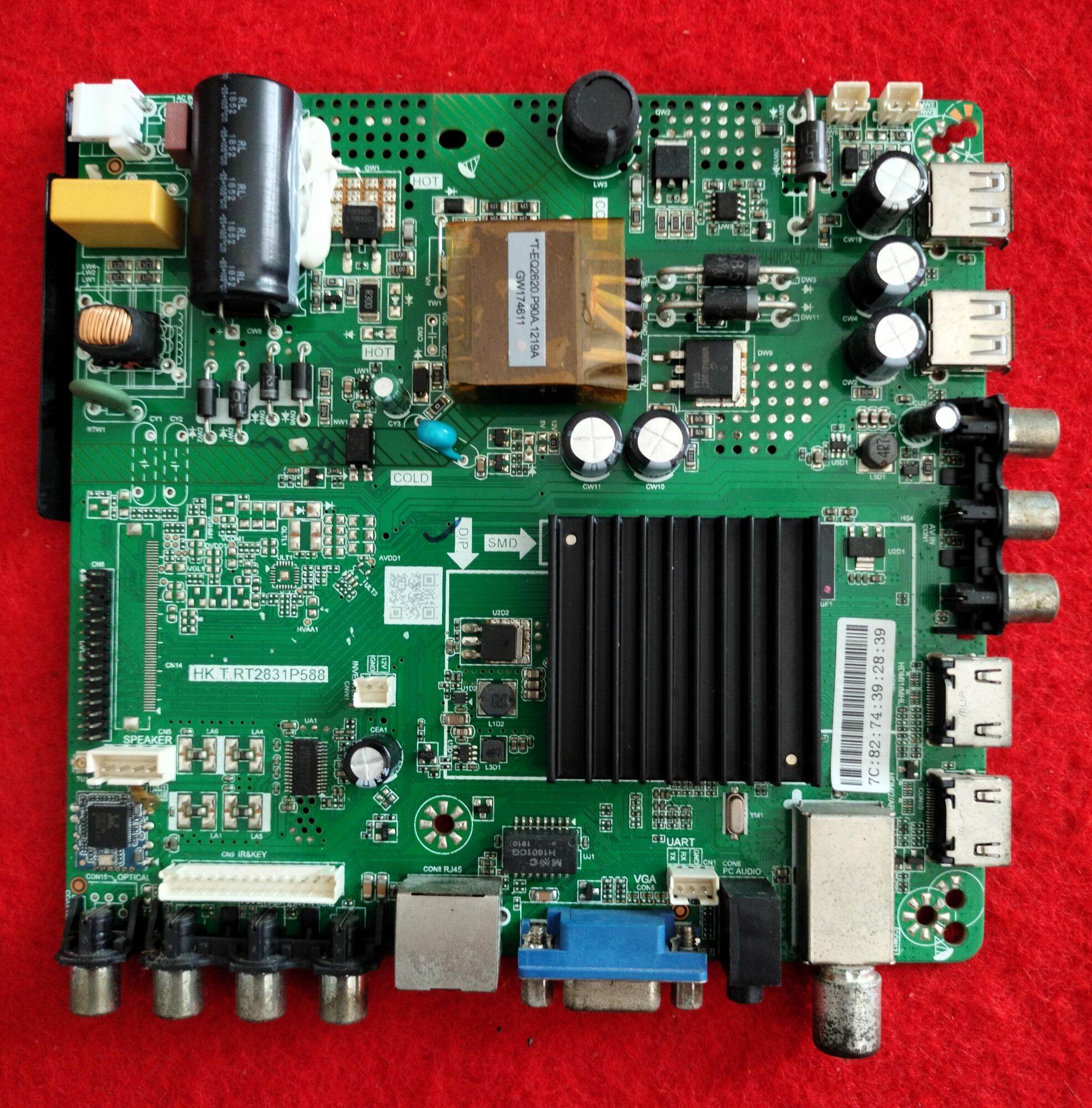 Tv Motherboard Altron Ltv-3208 Pas Hk.T.Rt2831P588 100% Genuine, Second Hand, Screen Removed. ราคา 780 บาท*ส่งฟรี
