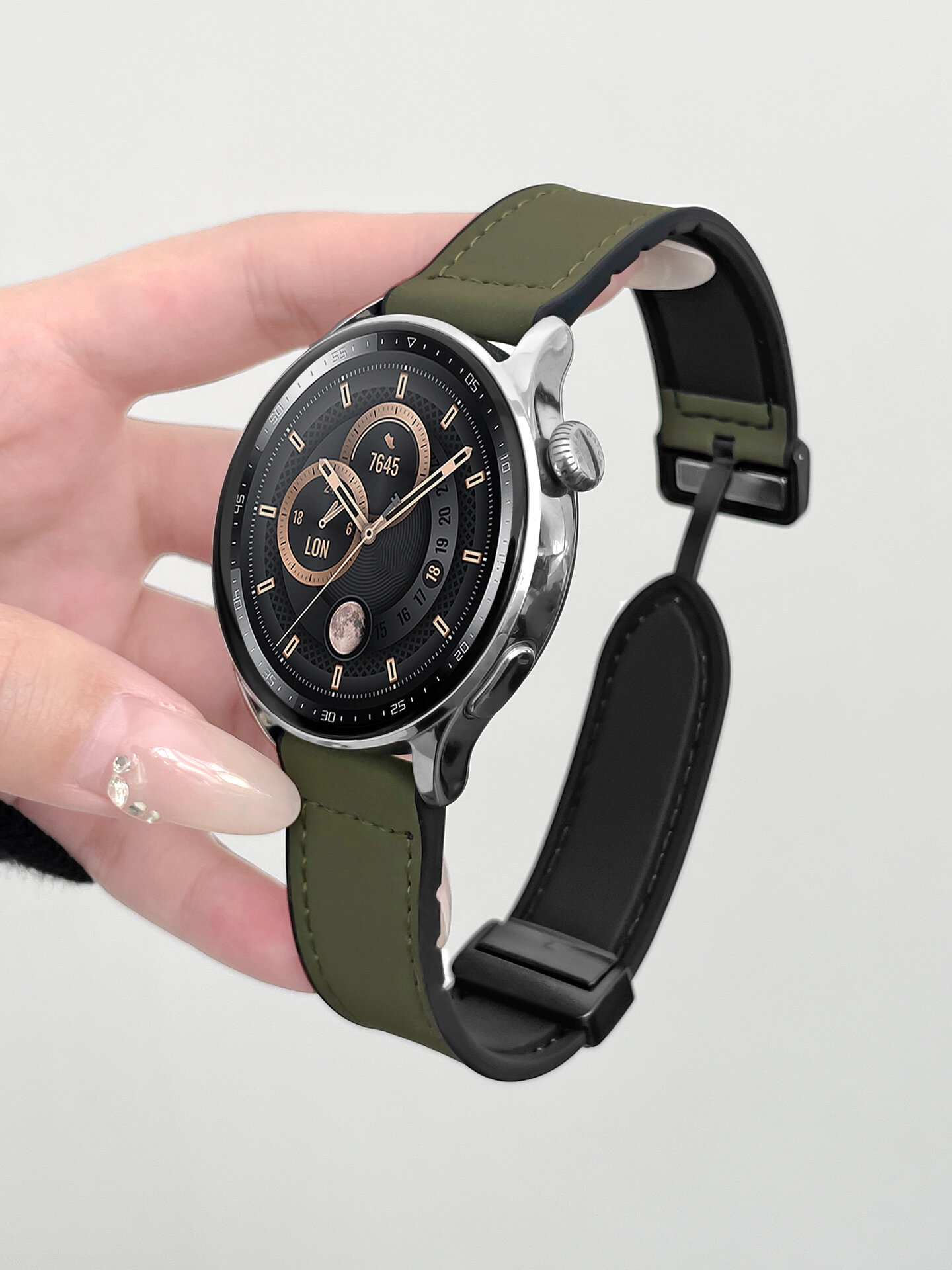 psnld | Crazy Horse Leather Watch Band Magnetic 41mm ราคา 249 บาท*ส่งฟรี