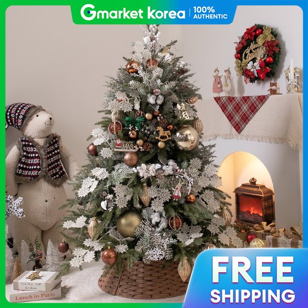 flowertree | Christmas Tree Decoration Full Set, Horse Brown Carolina, 150cm (Double-Sided), Pe Pvc, Large ราคา 18,027 บาท*ส่งฟรี