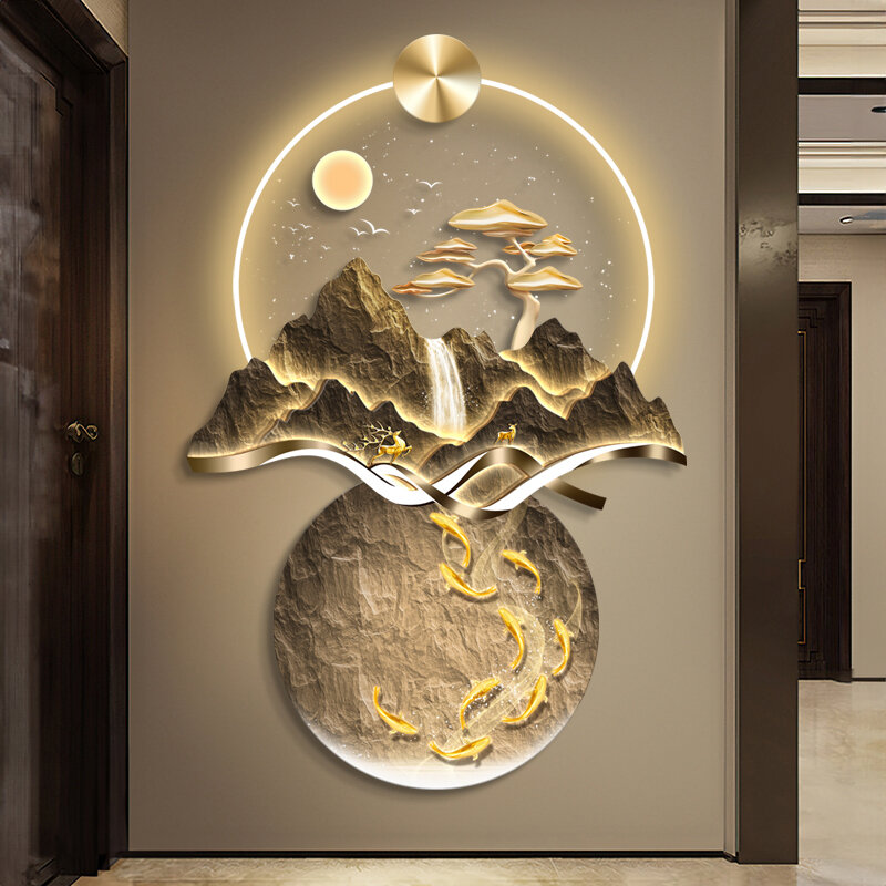 XIANGTUYIN | LED Light Wall Art Fish Theme Decorative Hanging Picture ราคา 3,732 บาท*ส่งฟรี
