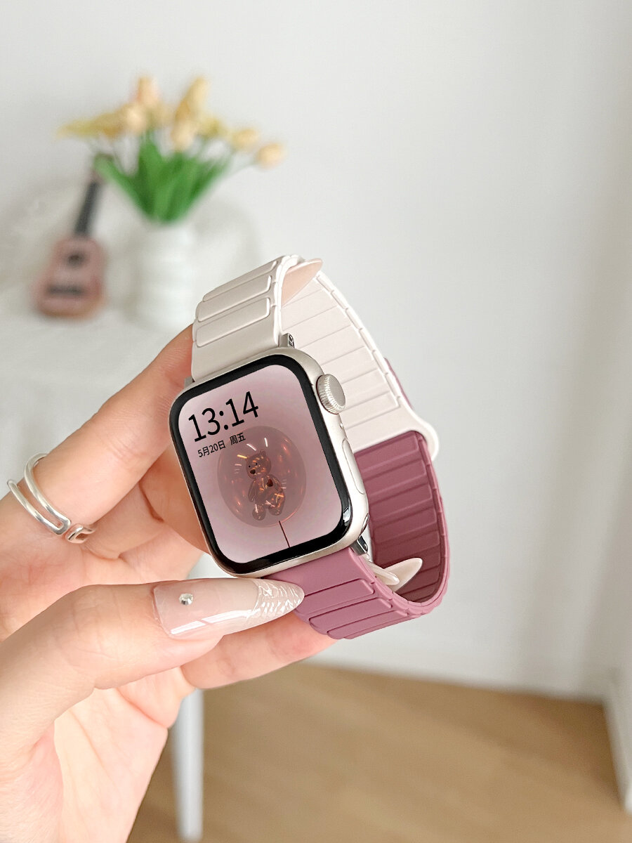 XUEZHANGJIA | Magnetic Smart Watch Band Silica Gel ราคา 263 บาท*ส่งฟรี
