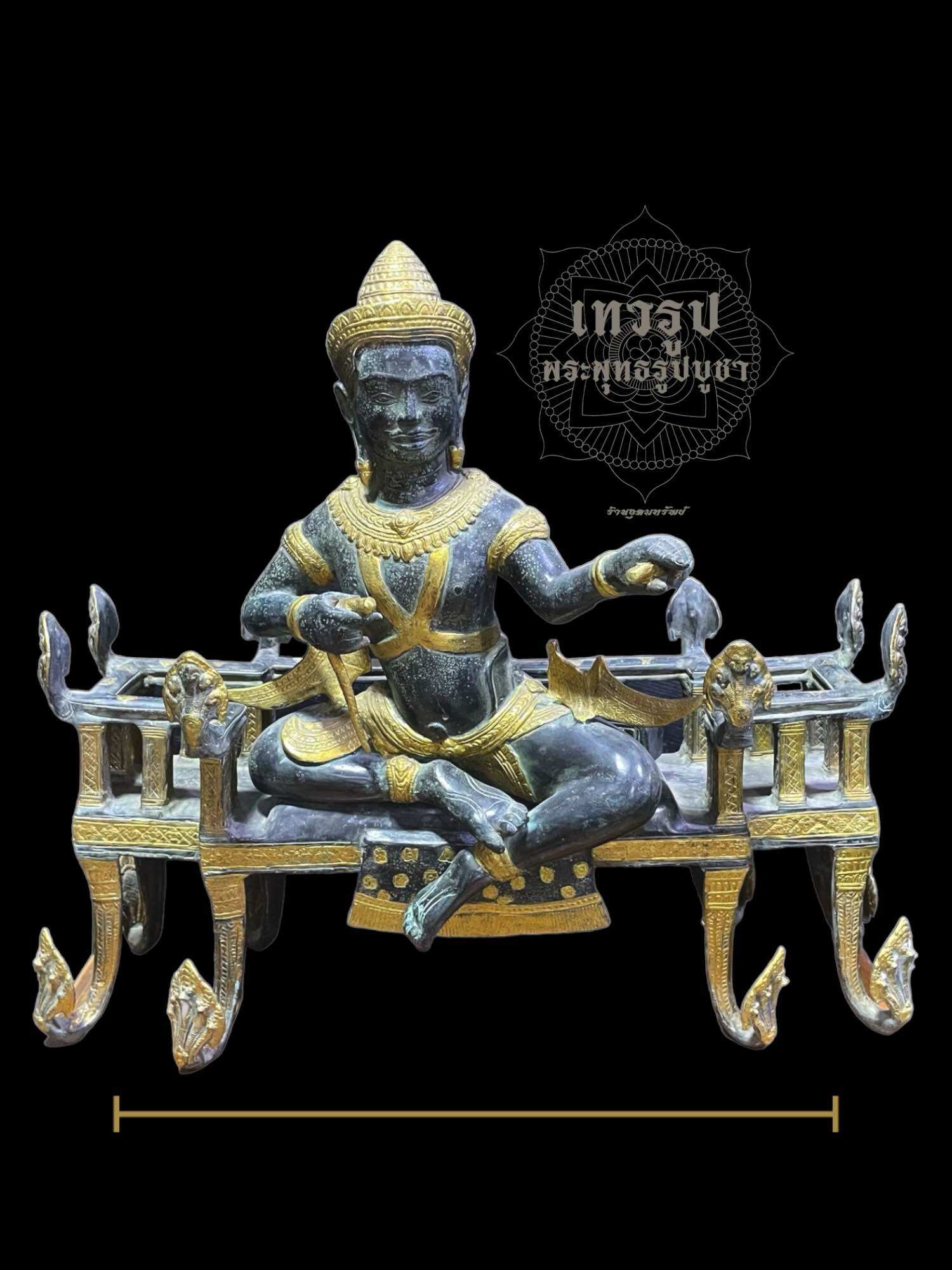 พระเจ้าชัยวรมัน 1 ขนาดสูง 52 เซนติเมตร เทวรูปศิลปะขอม ราคา 35,000 บาท*ส่งฟรี