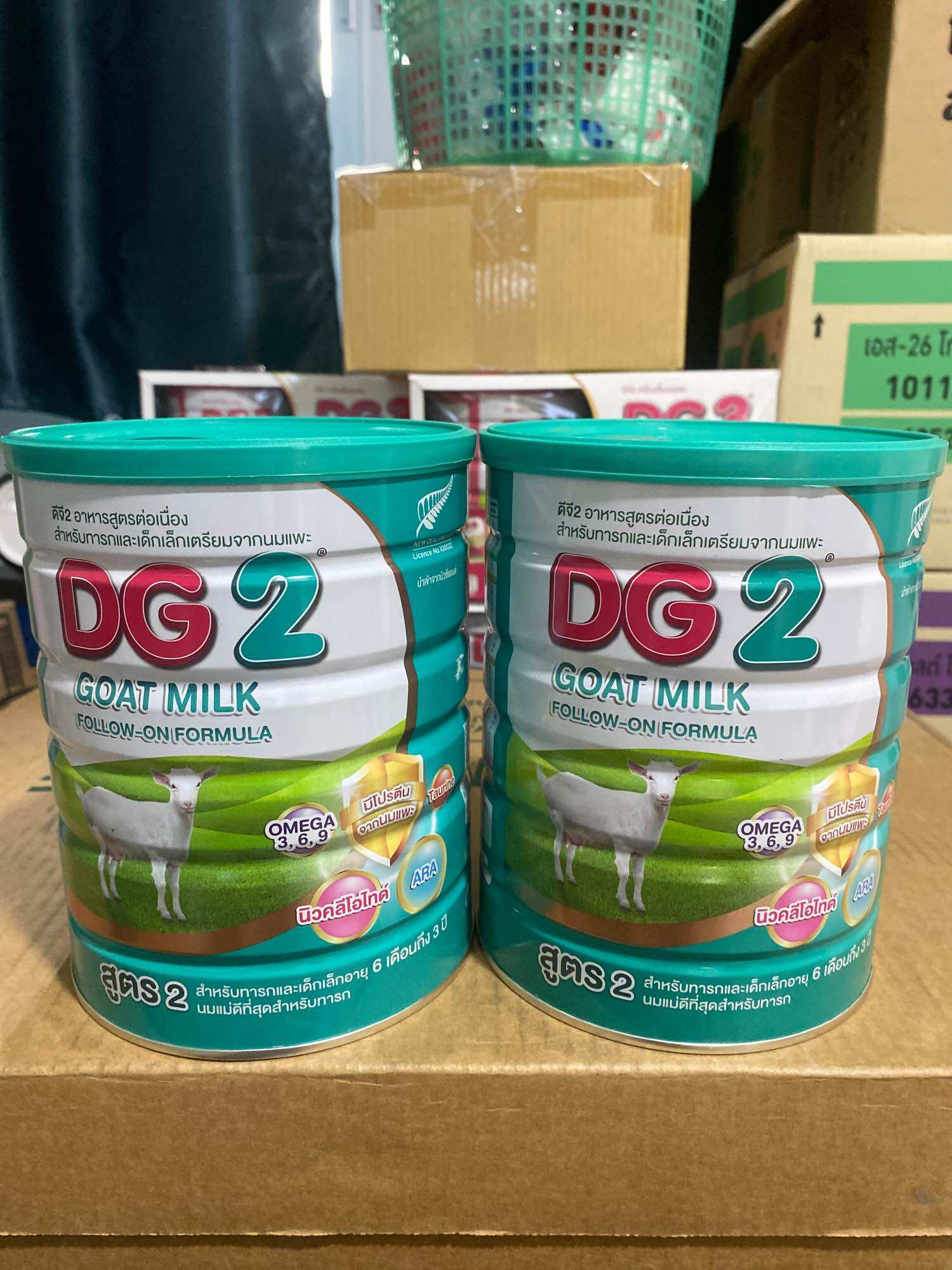 Dg2 Goat Milk, Dg2, Size 800 Grams, for Infants and Young Children, 6 Months to 3 Years (2 Cans, Expiration Date 2027) ราคา 2,159 บาท*ส่งฟรี