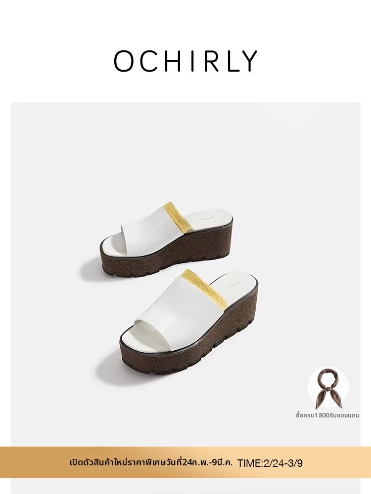 Leather Heeled Sandals for Outdoor Summer ราคา 8,200 บาท*ส่งฟรี