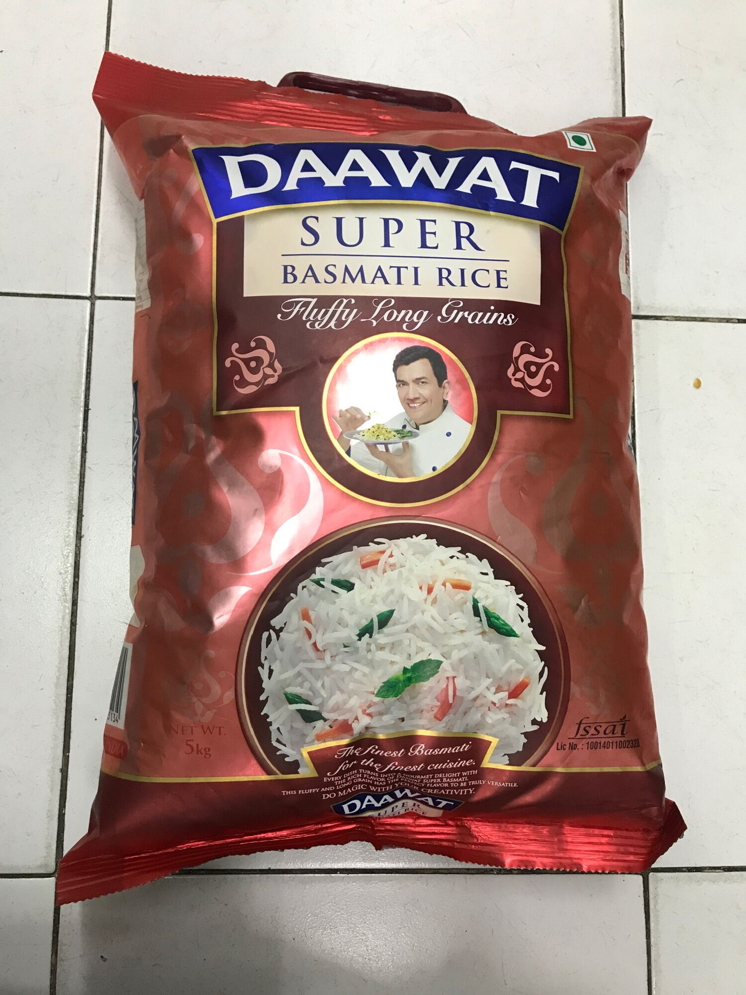 DAAWAT SUPER BASMATI RICE FLUFFY LONG GRAINS 5kg PACK Lazada.co.th