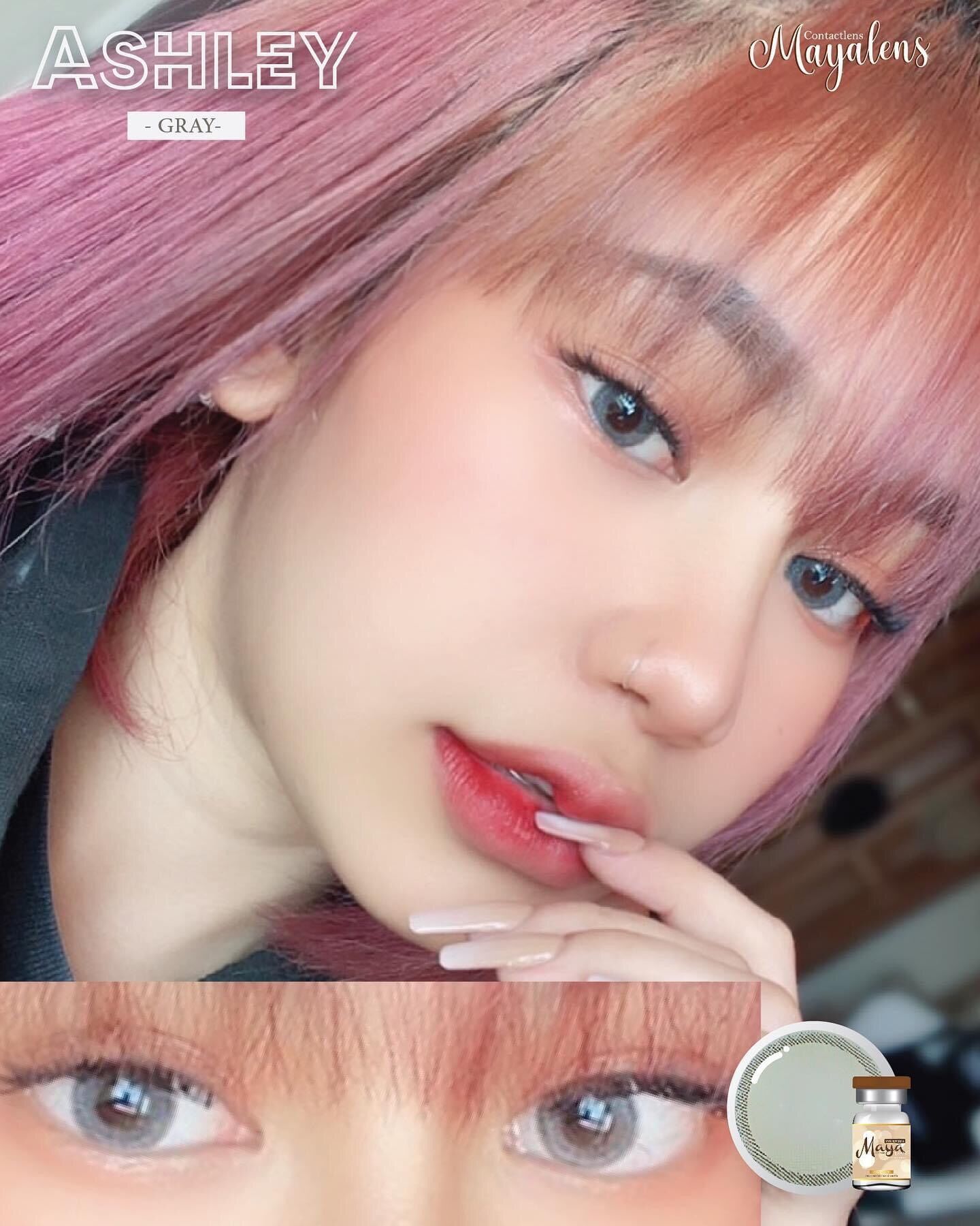Ashley gray รุ่นเทาขอบนัวละมุน ขนาดไม่โต - BIGEYE2YOU - ThaiPick