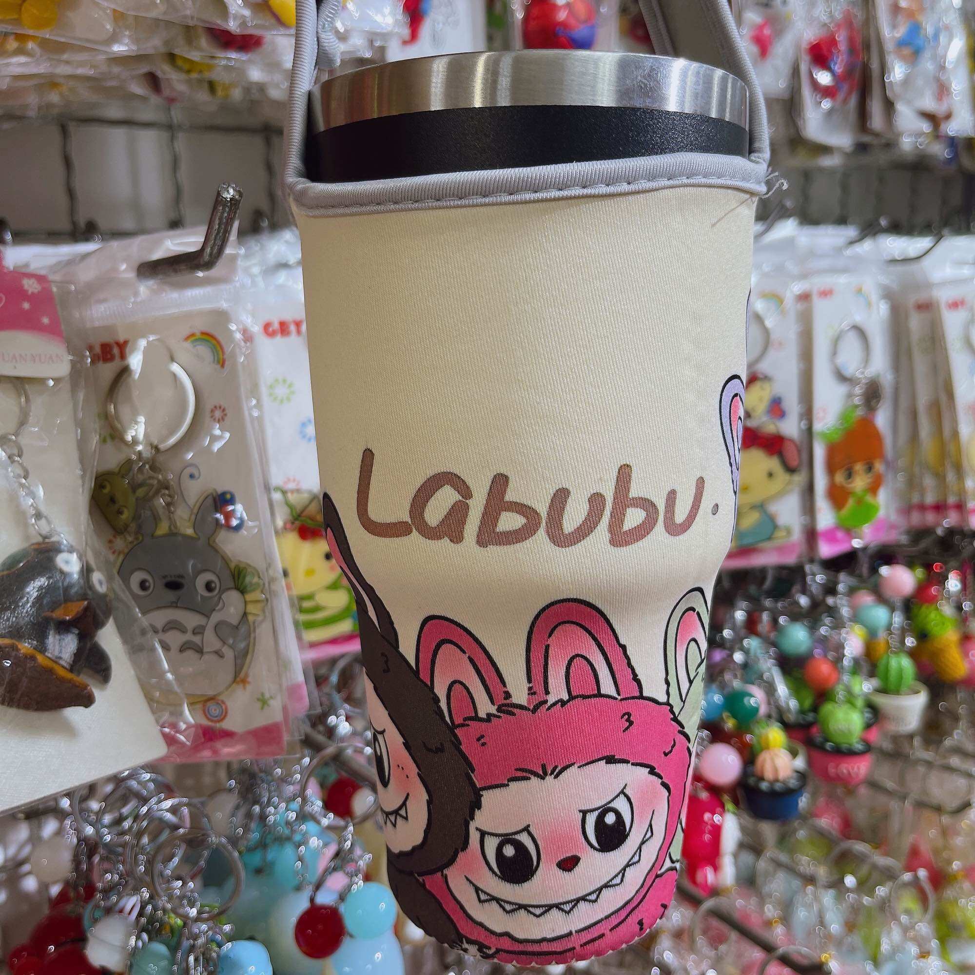 ถุงหิ้วแก้วนำ้30oz กระเป๋าใส่แก้ว ลายlabubu | Lazada.co.th