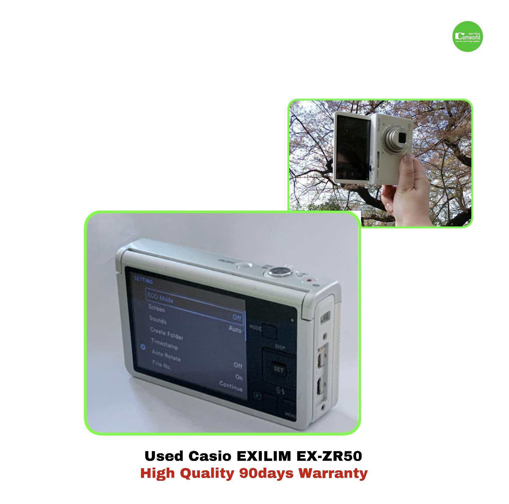 Casio EXILIM EXZR50 16.1MP Digital Compact Camera กล้องคอมแพค ถ่ายสวย