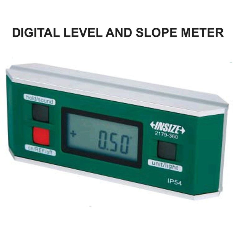 ระดับน้ำดิจิตอล กันน้ำ IP54 Digital Level And Slope Meter INSIZE 2179