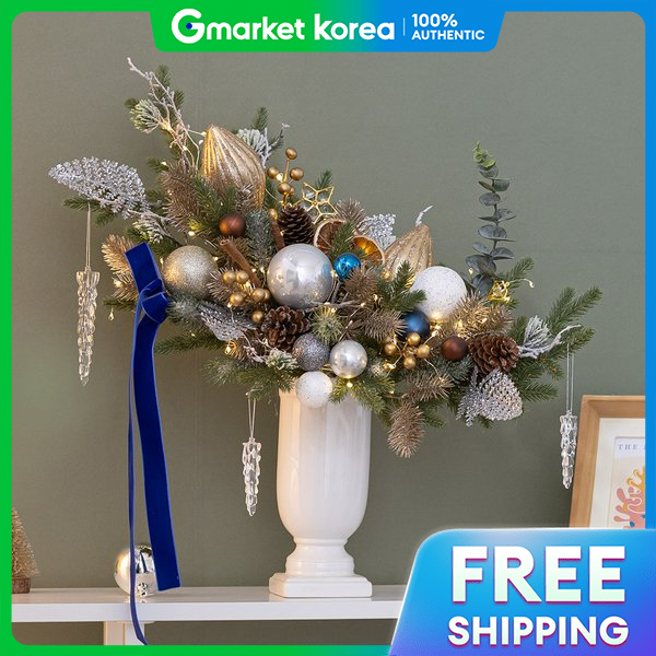 flowertree | Christmas Decoration Centerpiece Rubik Crystal Gold 55X55Cm Tabletop Decor Item for Events and ราคา 4,422 บาท*ส่งฟรี