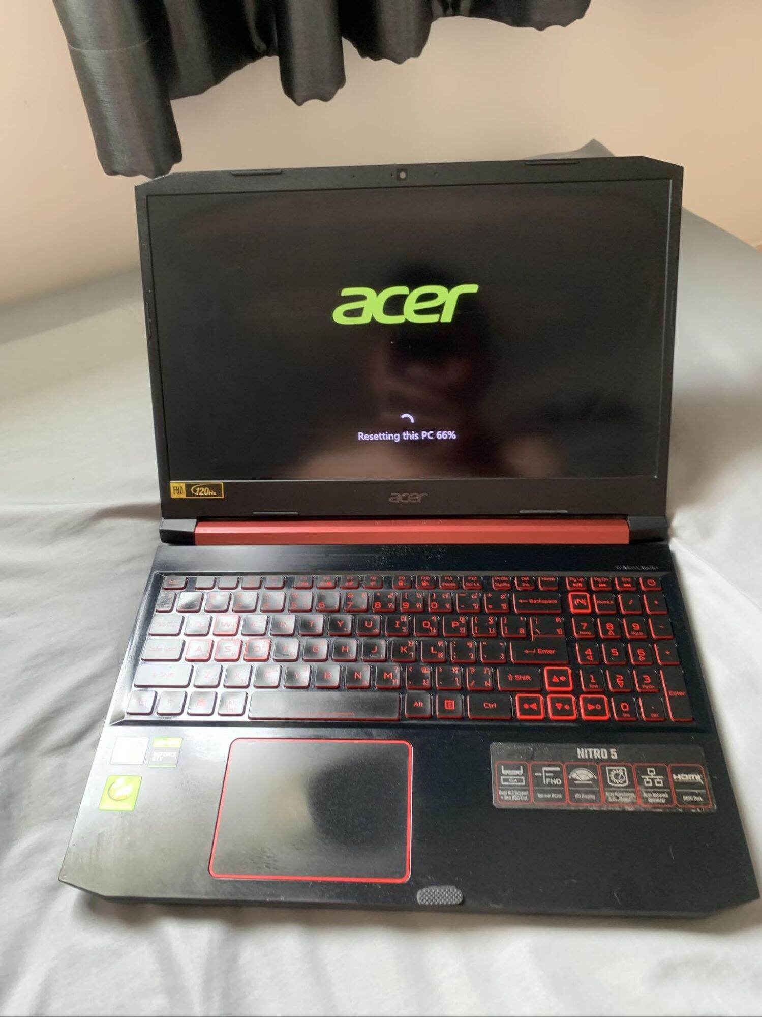 USED Notebook Acer nitro 5 AN515-43 โน๊ตบุ๊คมือสองสภาพมือหนึ่ง หน้าจอ 15.6 นิ้ว ราคา 16,990 บาท*ส่งฟรี