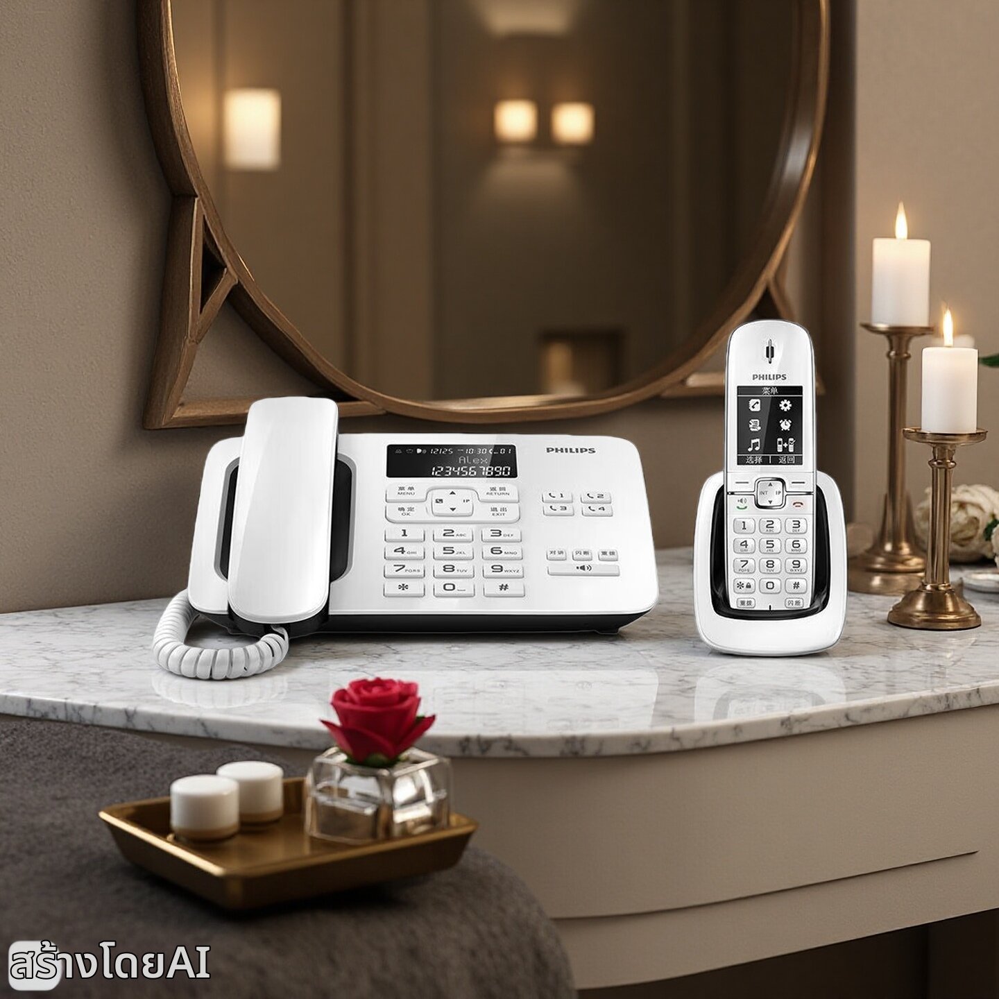 Philips | Cordless Automatic Recording Sub-Mother Phone with Full Chinese Menu ราคา 5,651 บาท*ส่งฟรี