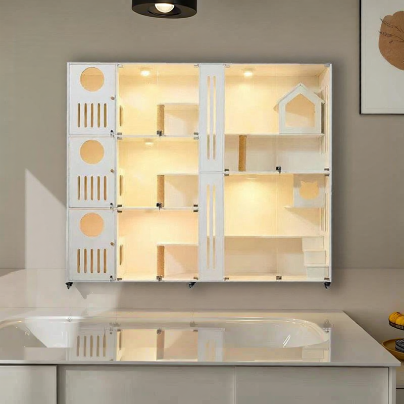 SHANNAIER | Multi-level Indoor Wooden Cat House ราคา 35,879 บาท*ส่งฟรี