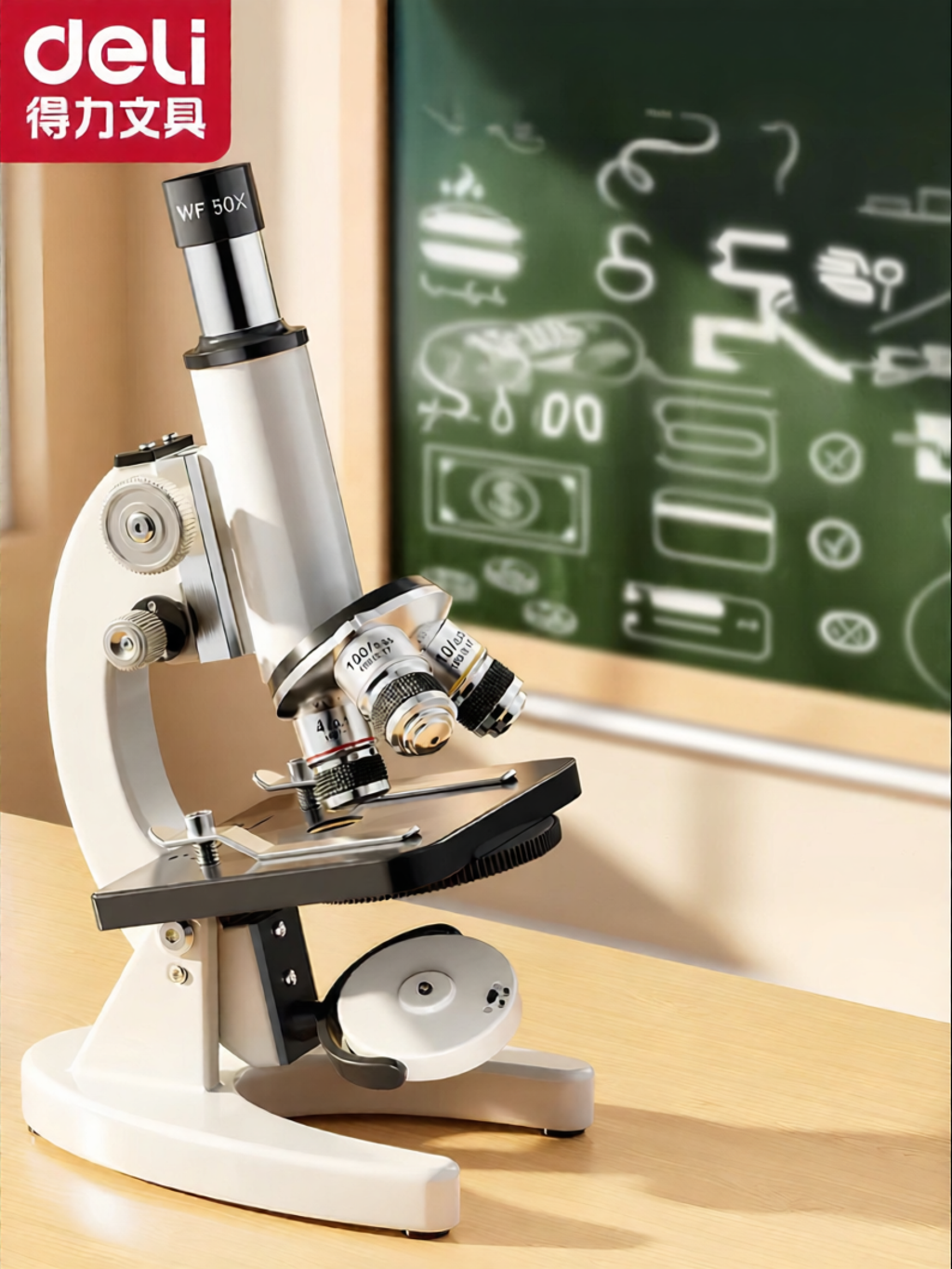 deli | Educational Microscope For Junior High Science Experiments Bacteria Observation ราคา 2,522 บาท*ส่งฟรี