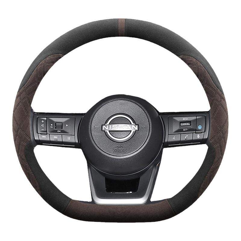JIBEIDUN | Ultra Thin Anti-Slip Breathable Leather-Like Steering Wheel Cover for Nissan Patrol ราคา 358 บาท*ส่งฟรี