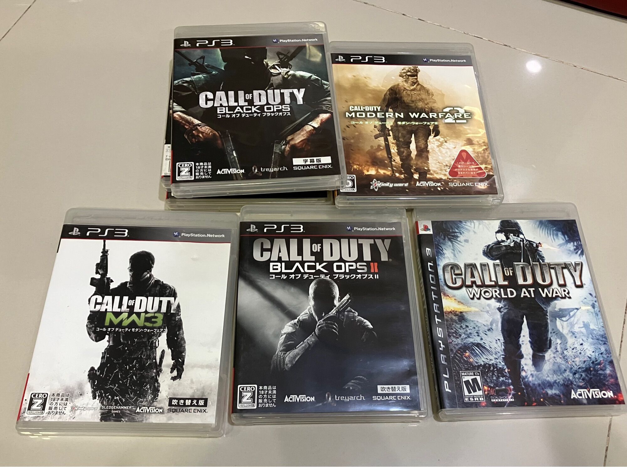 Genuine Game Disc 💯 [Ps3] Japan Zone: Call of Duty - ยี่ห้อ Square Enix ราคา 100 บาท*ส่งฟรี
