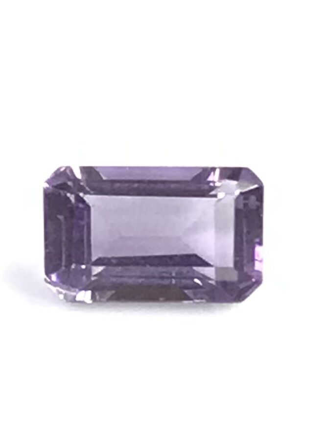 อเมทิสต์ 5x3 มม. ทรงแปดเหลี่ยม หินธรรมชาติ 100% Amethyst 5x3 mm octagon shape 100% natural gemstone