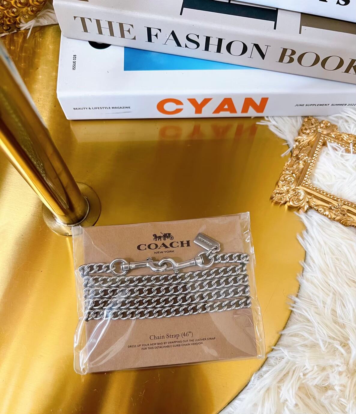 แท้💯% โซ่สายสะพายกระเป๋า Coach F31126 Chain Strap