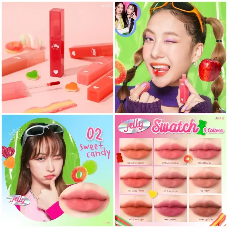 ภาพหน้าปกสินค้า4U2 Jelly tint ลิปทินท์เนื้อเยลลี่ปากนุ่มหนุบ เนื้อเนียนนุ่ม ให้ความละมุนนุ่ม เบาสบายปาก สีสวยชัด ปากไม่ซีด ทนที่ปากทั้งวัน จากร้าน VitaminCBoots บน Lazada