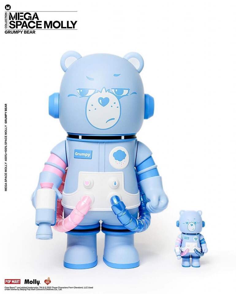 🔥พร้อมส่ง🔥 💥POPMART : Mega Space Molly 400% + 100% Grumpy Bear