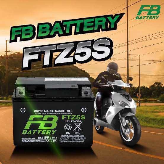 แบตเตอรี่ HONDA FB เอฟบี FTZ5S ของแท้จากโรงงาน100% Wave ทุกรุ่น 31500-KVB-T02 แบตเตอรี่สำหรับรถจักรยานยนต์ ทุกรุ่น ฮอนด้า yamaha kawasaki ขนาด 12 โวลต์ วันที่ผลิต 07/2566 ราคา 560 บาท*ส่งฟรี