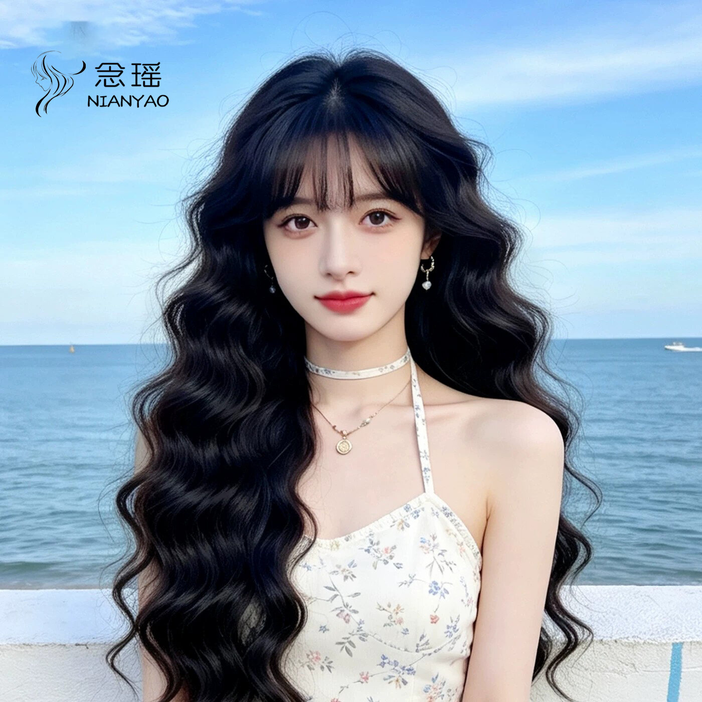 NIANYAO | Wool Roll Full Wig with Human Hair Breathable Natural Seamless Front ราคา 17,021 บาท*ส่งฟรี