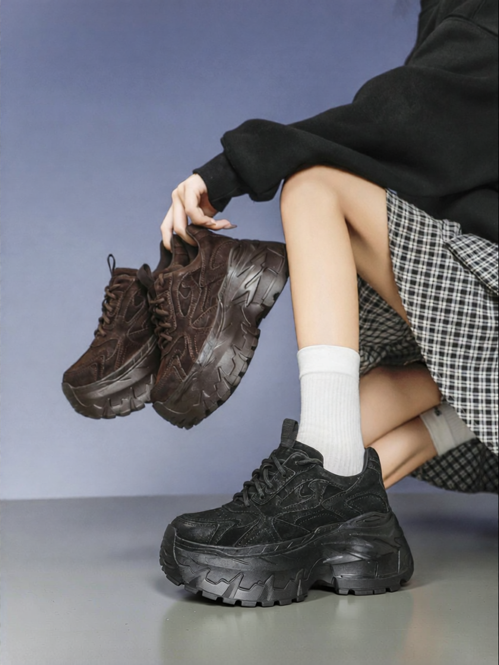 Zero | Spring New Leisure Comfortable Thick Sole Height Increasing Shoes ราคา 8,984 บาท*ส่งฟรี