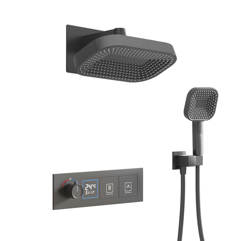 DXD | Wall-Mounted Concealed Shower Set with Thermostatic Showerhead ราคา 17,952 บาท*ส่งฟรี